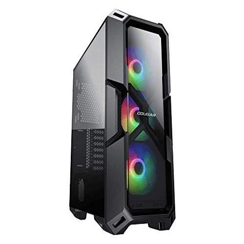Caja Cougar MX440-G RGB Medio Torre ATX con Paneles de Vidrio - Negro