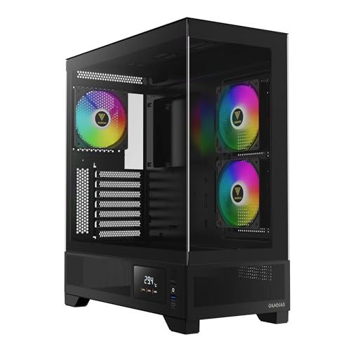 Gamdias Atlas M1 RGB Mid-Tower ATX Case with Glass Panels - Black