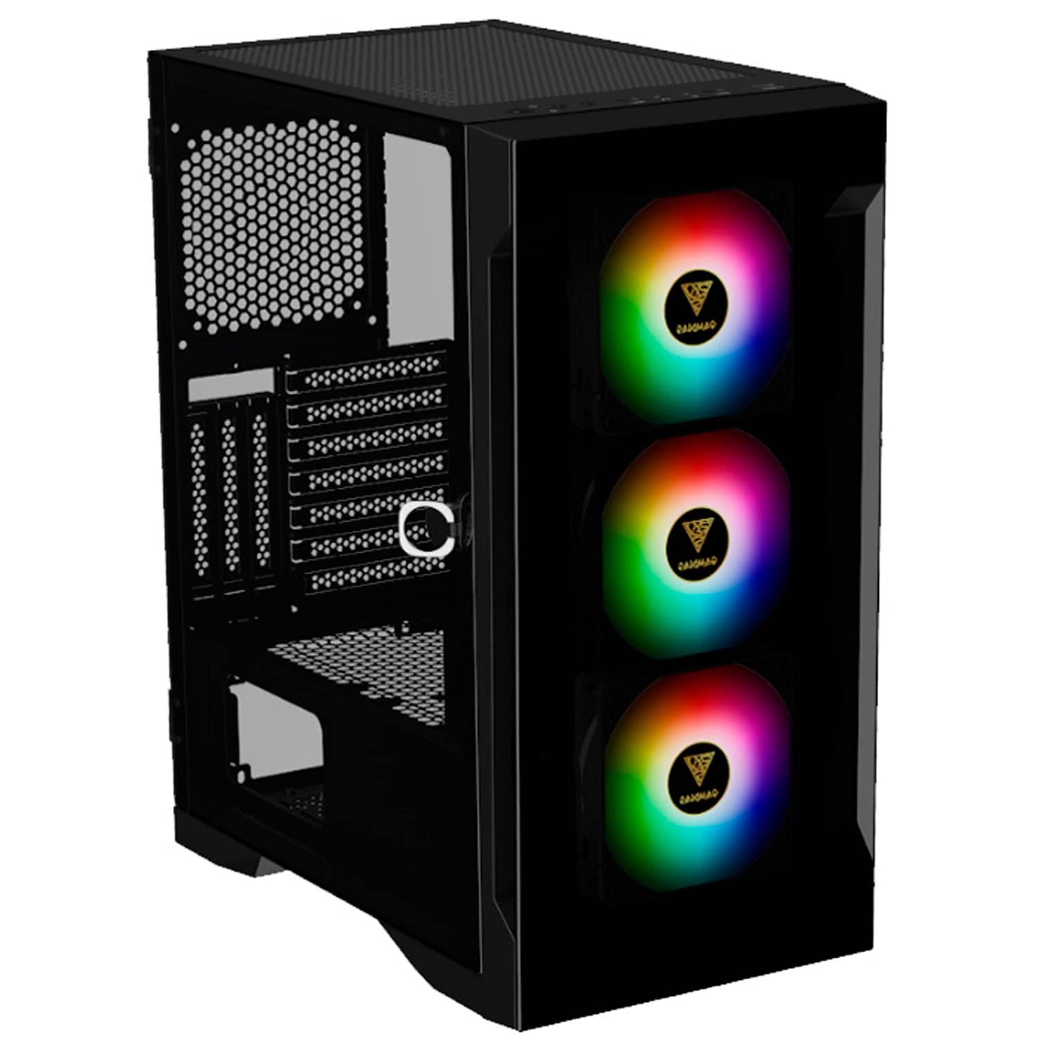 Gamdias Talos E2 Elite RGB Mid-Tower ATX Case with Glass Panels - Black