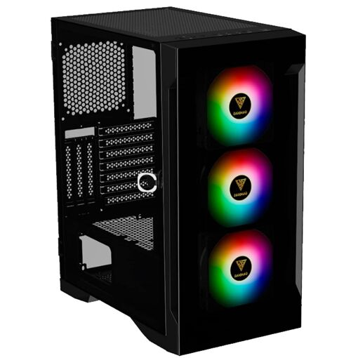 Caja de PC Gamdias Talos E2 Elite RGB de Torre Media ATX con Pantallas de Vidrio - Negro