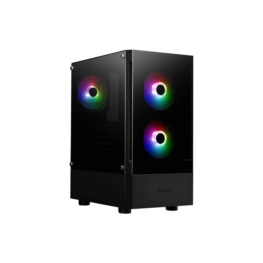 Gamdias Talos E3 RGB Mid-Tower ATX Case with Glass Panel - Black