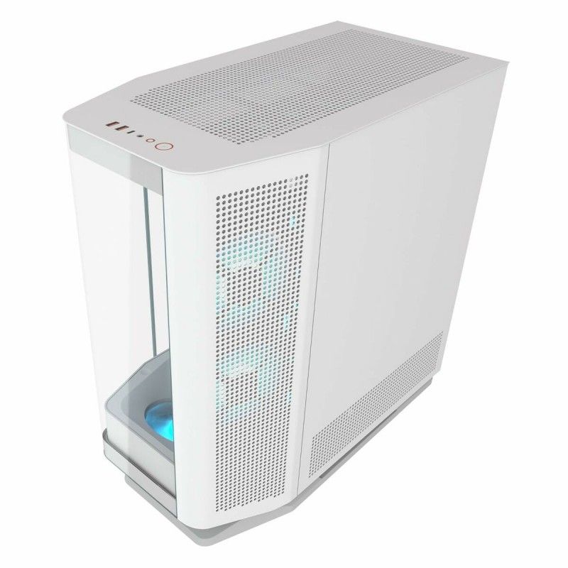 Caja de PC Medio Torre Cougar FV270 RGB ATX E con Panel de Vidrio - Blanco