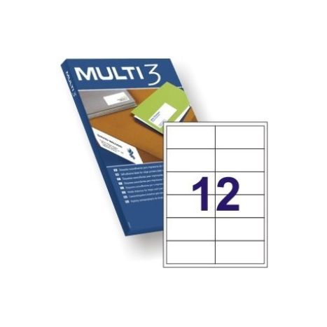 APLI White Labels 97 x 42.4 mm, 500 Sheets