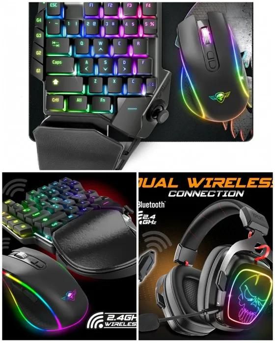 Spirit Of Gamer Gaming Pack G1100 RGB: Wireless Keyboard + Mouse + Game Board + Headset