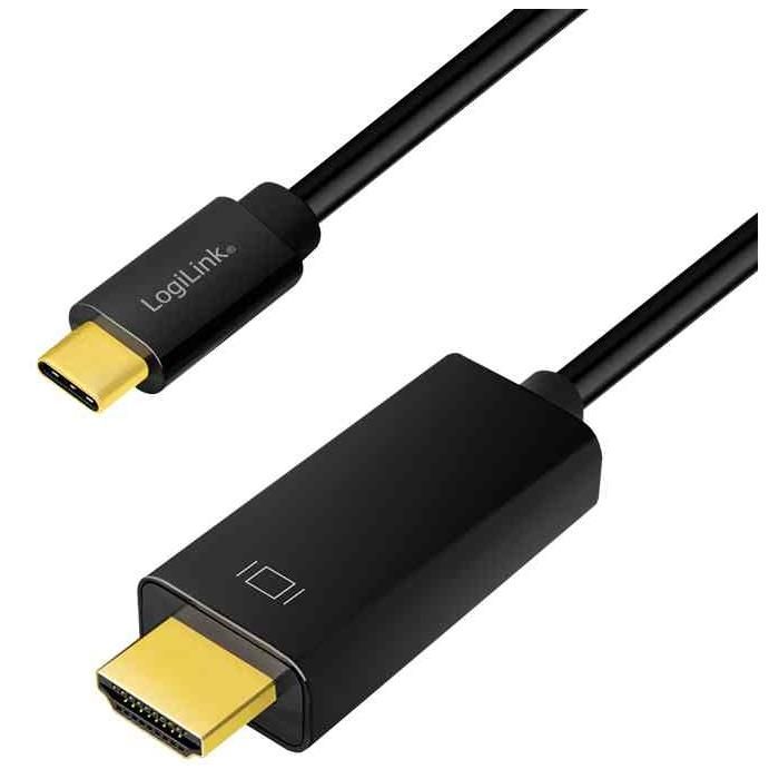 Logilink USB-C to HDMI Cable - 1.8m, Black