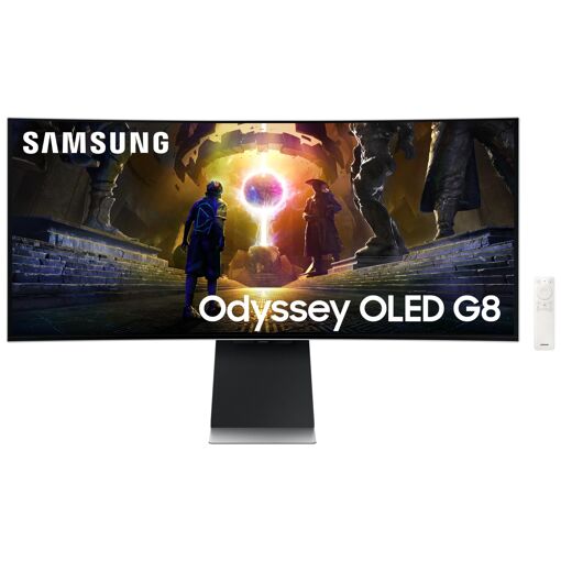 Écran PC Samsung G85SD 34'' OLED Quad HD UltraLarge (3440 x 1440, Argent)