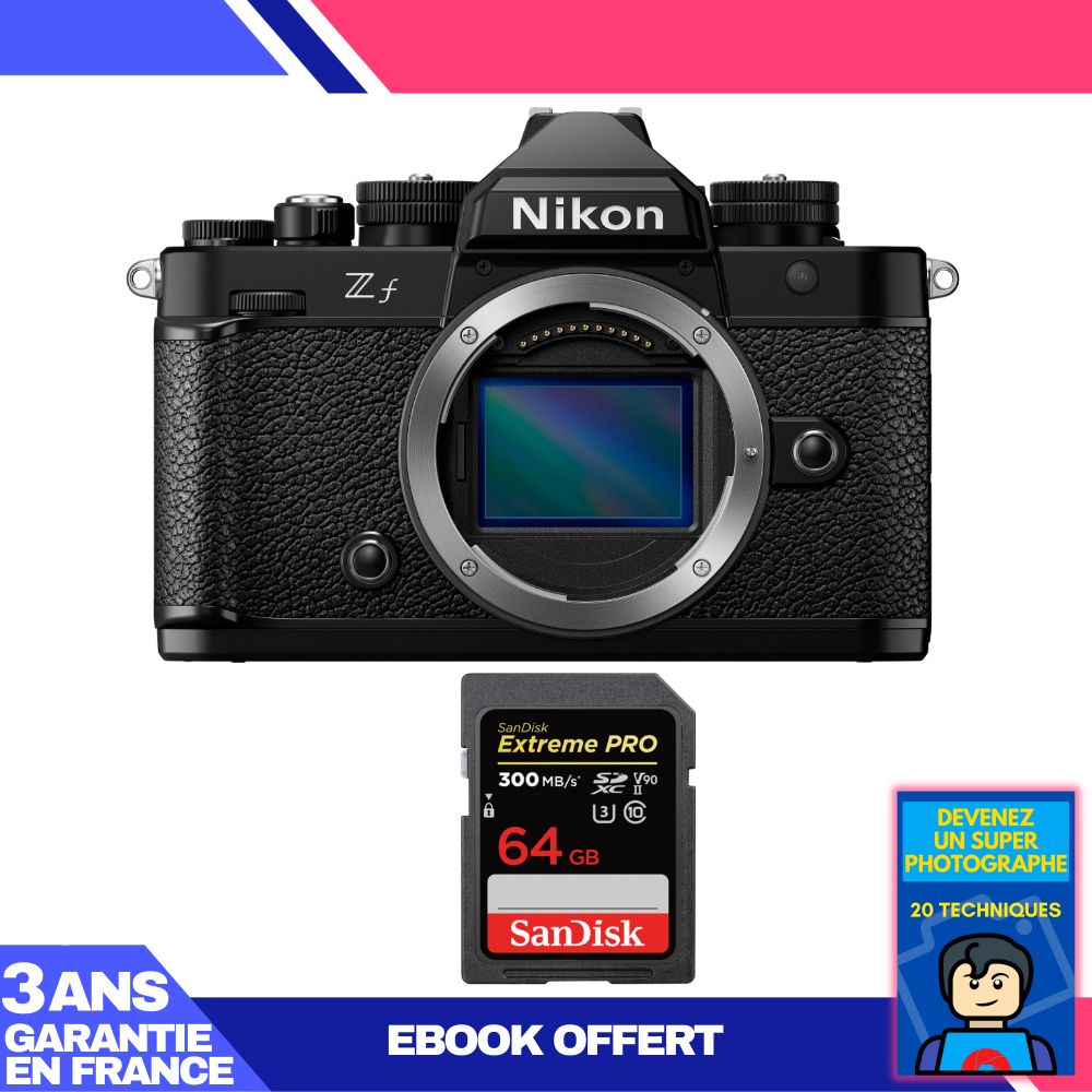 Nikon Zf Camera + 1 SanDisk 64GB Extreme PRO UHS-II SDXC Card 300MB/s