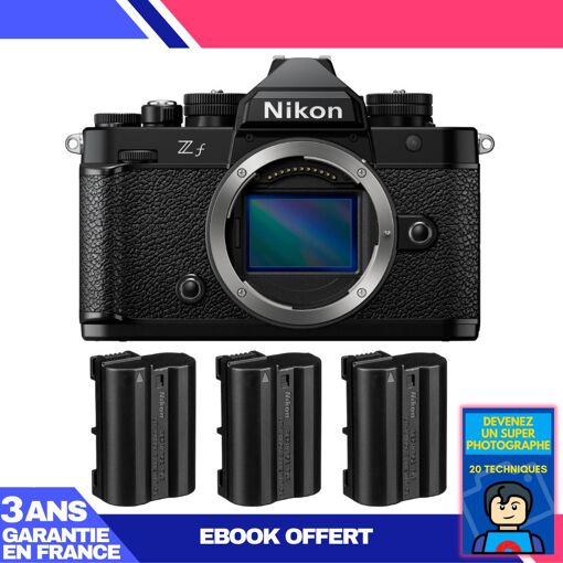 Cámara Nikon Zf + 3 baterías EN-EL15C + ebook: Conviértete en un fotógrafo experto