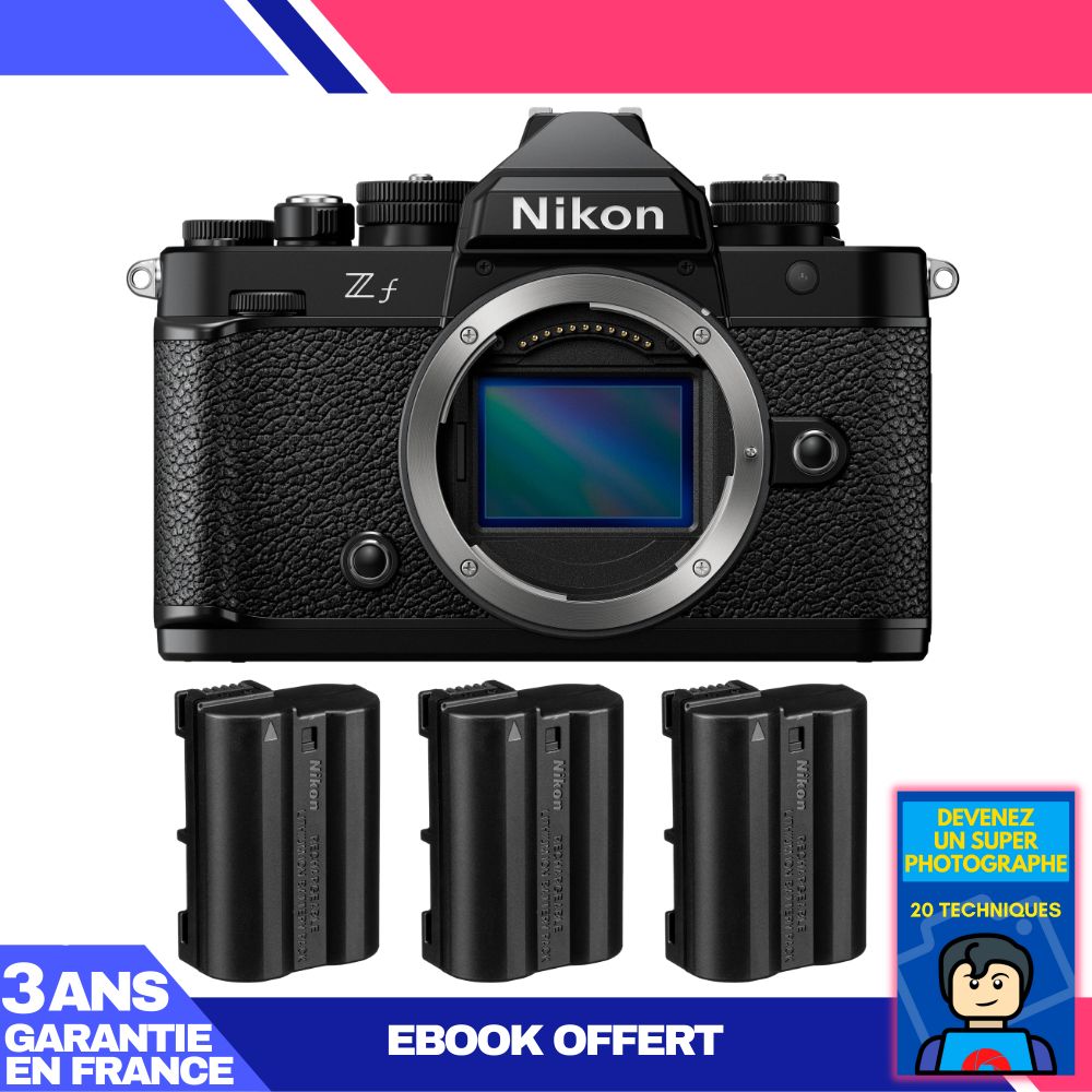 Nikon Zf Camera + 3 EN-EL15C Batteries + Ebook: Become a Master Photographer