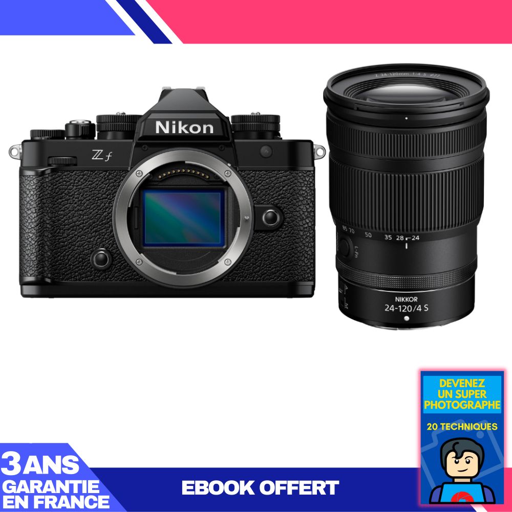 Nikon Zf Camera + 24-120mm f/4 S Lens + 'Become a Super Photographer' Ebook