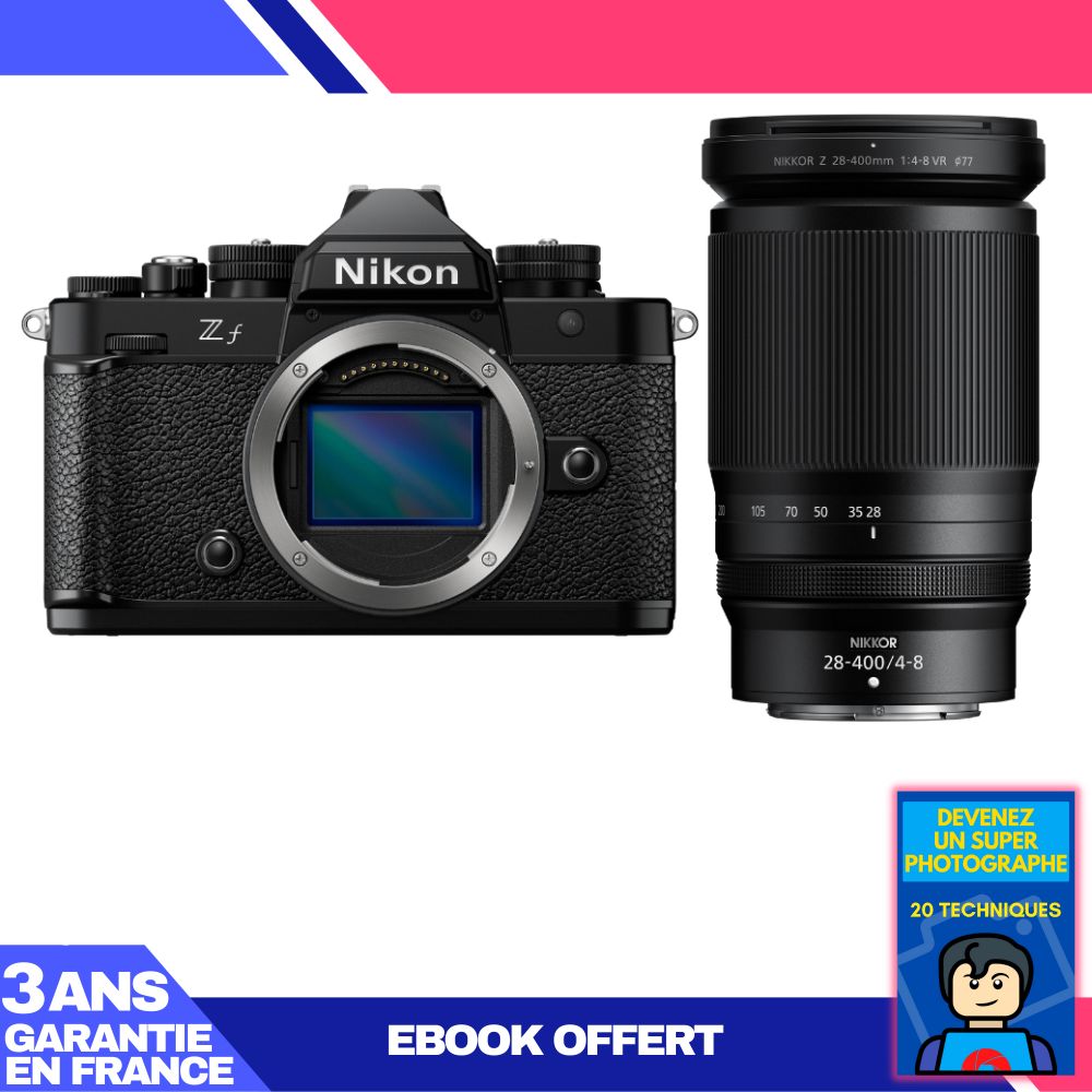 Nikon Zf Camera + 28-400mm f/4-8 VR Lens + 'Become a Super Photographer' Ebook