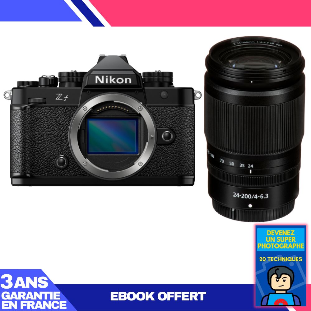 Nikon Zf Camera + 24-200mm f/4-6.3 VR Lens + 'Become a Super Photographer' Ebook