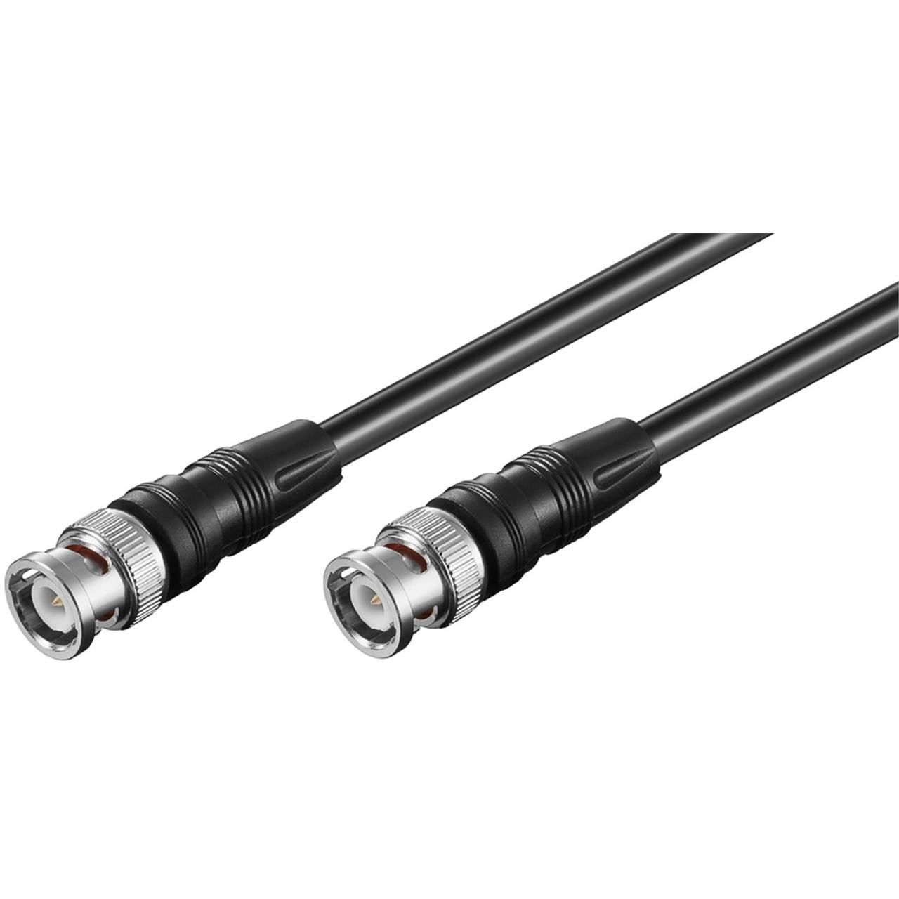 Goobay BNC Connection Cables (RG58) Shielded BNC > BNC, 25 cm, Black