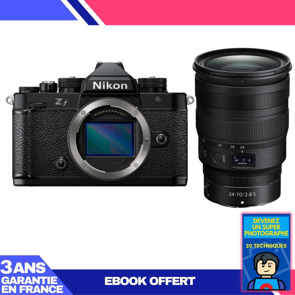 Nikon Zf Camera + 24-70mm f/2.8 S Lens + 'Become a Super Photographer' Ebook