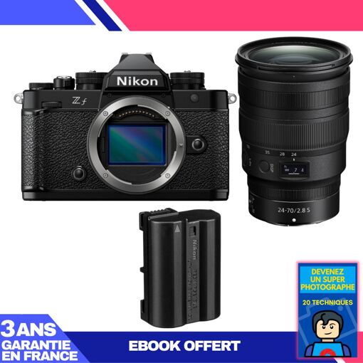 Nikon Zf Camera + 24-70mm f/2.8 S Lens + EN-EL15C Battery + 'Become a Super Photographer' Ebook