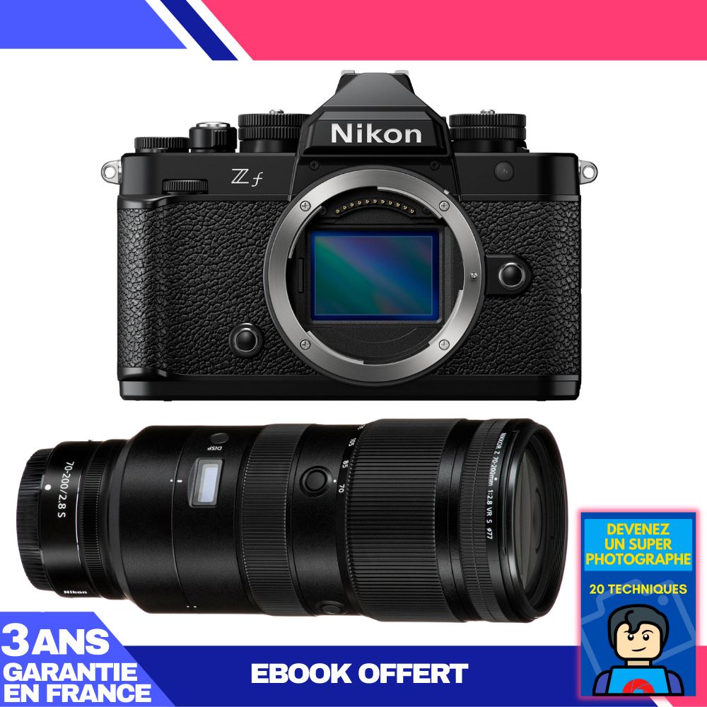 Nikon Zf Camera + 70-200mm f/2.8 VR S Lens + 'Become a Super Photographer' Ebook