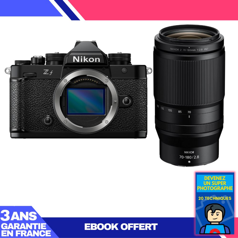 Nikon Zf Body + 70-180mm f/2.8 Lens + Ebook: Become a Super Photographer