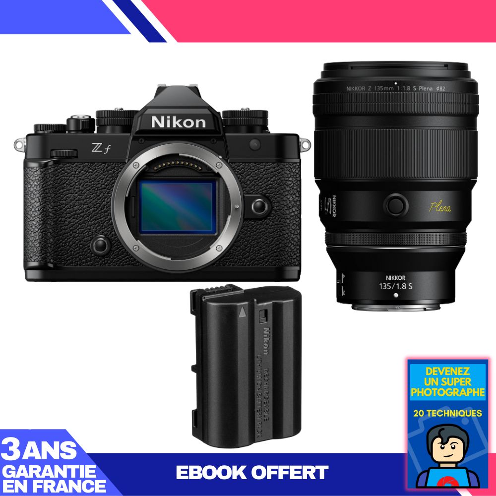Nikon Zf + 135mm f/1.8 S Lens + EN-EL15C Battery + 'Become a Super Photographer' Ebook