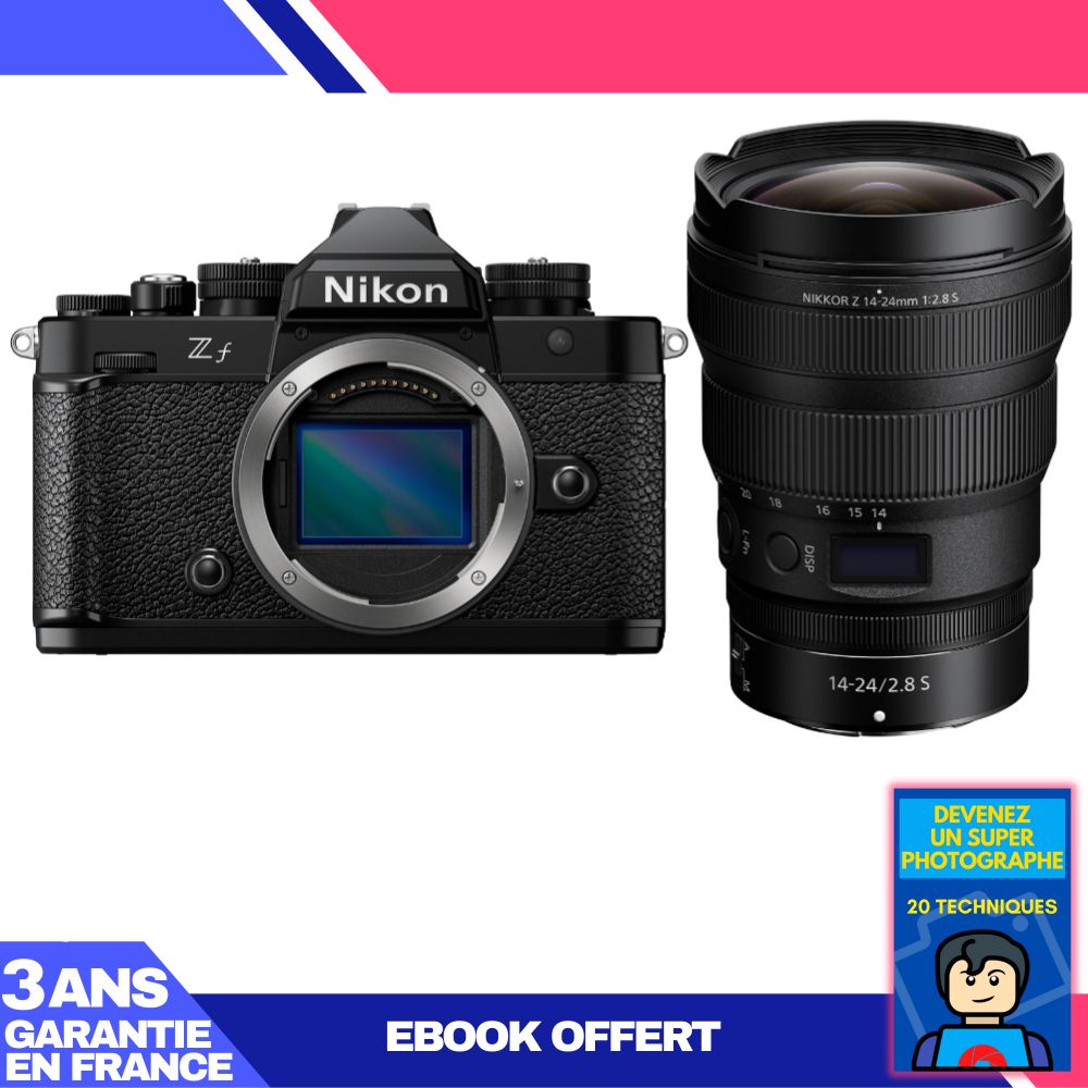 Nikon Zf Camera + 14-24mm f/2.8 S Lens + Ebook Guide