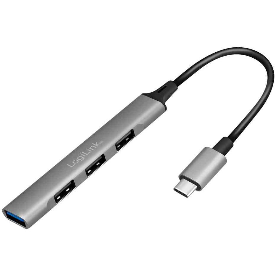 LogiLink Slim Hub USB 3.2 Gen 1, 4 Ports