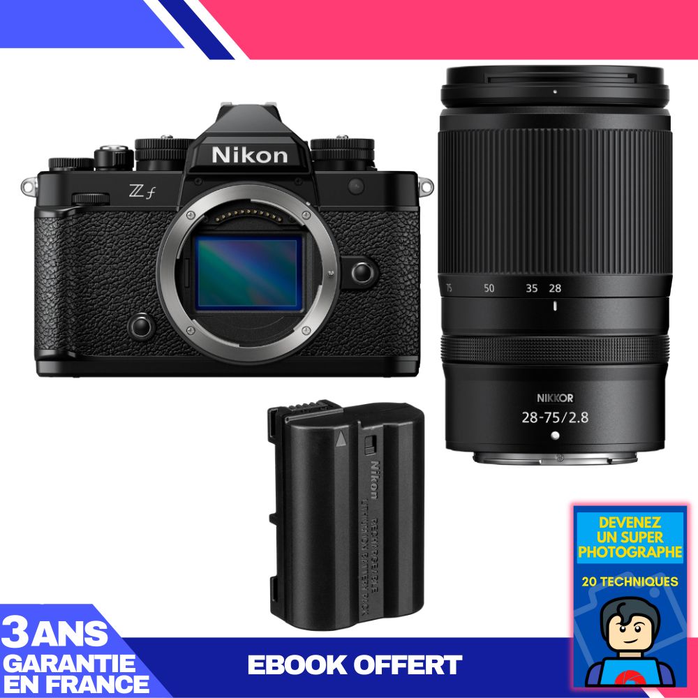 Nikon Zf Camera + 28-75mm f/2.8 Lens + EN-EL15C Battery + 'Become a Super Photographer' Ebook