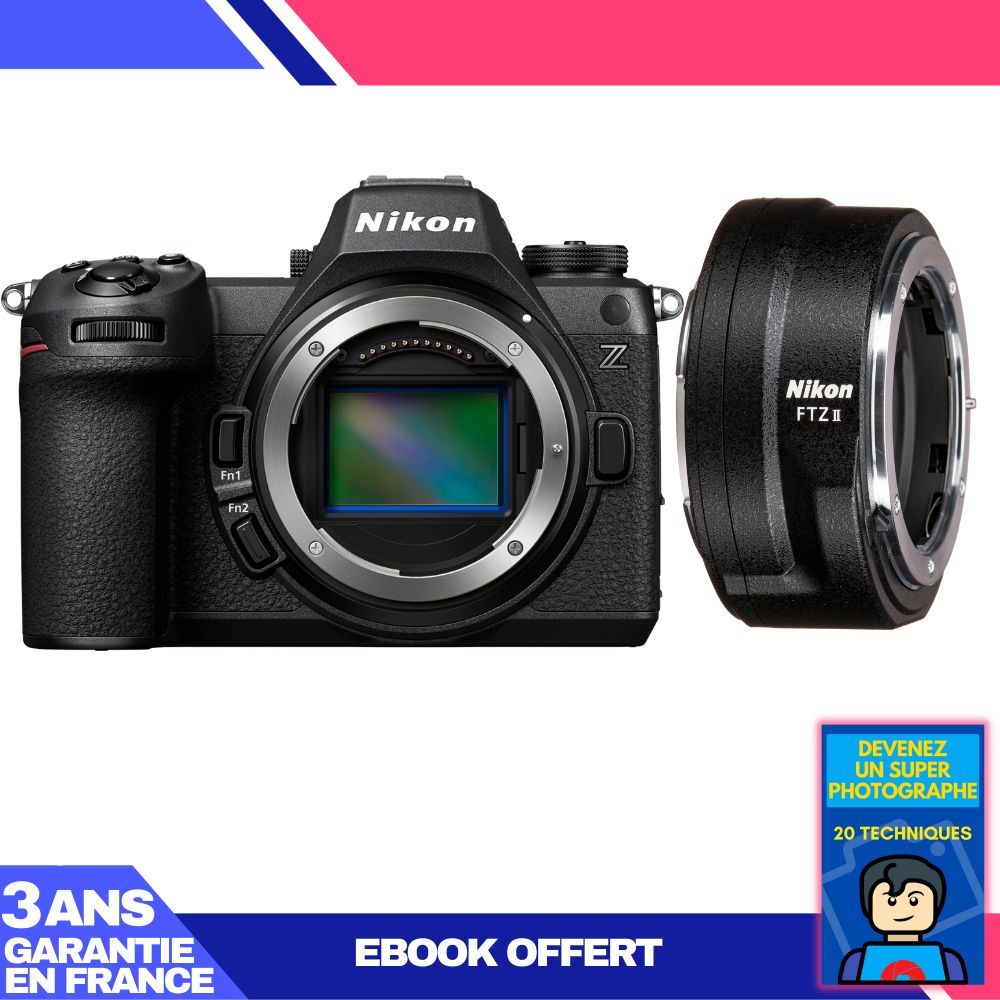 Nikon Z6 III Mirrorless Camera + FTZ II Adapter + Ebook: Become a Pro Photographer
