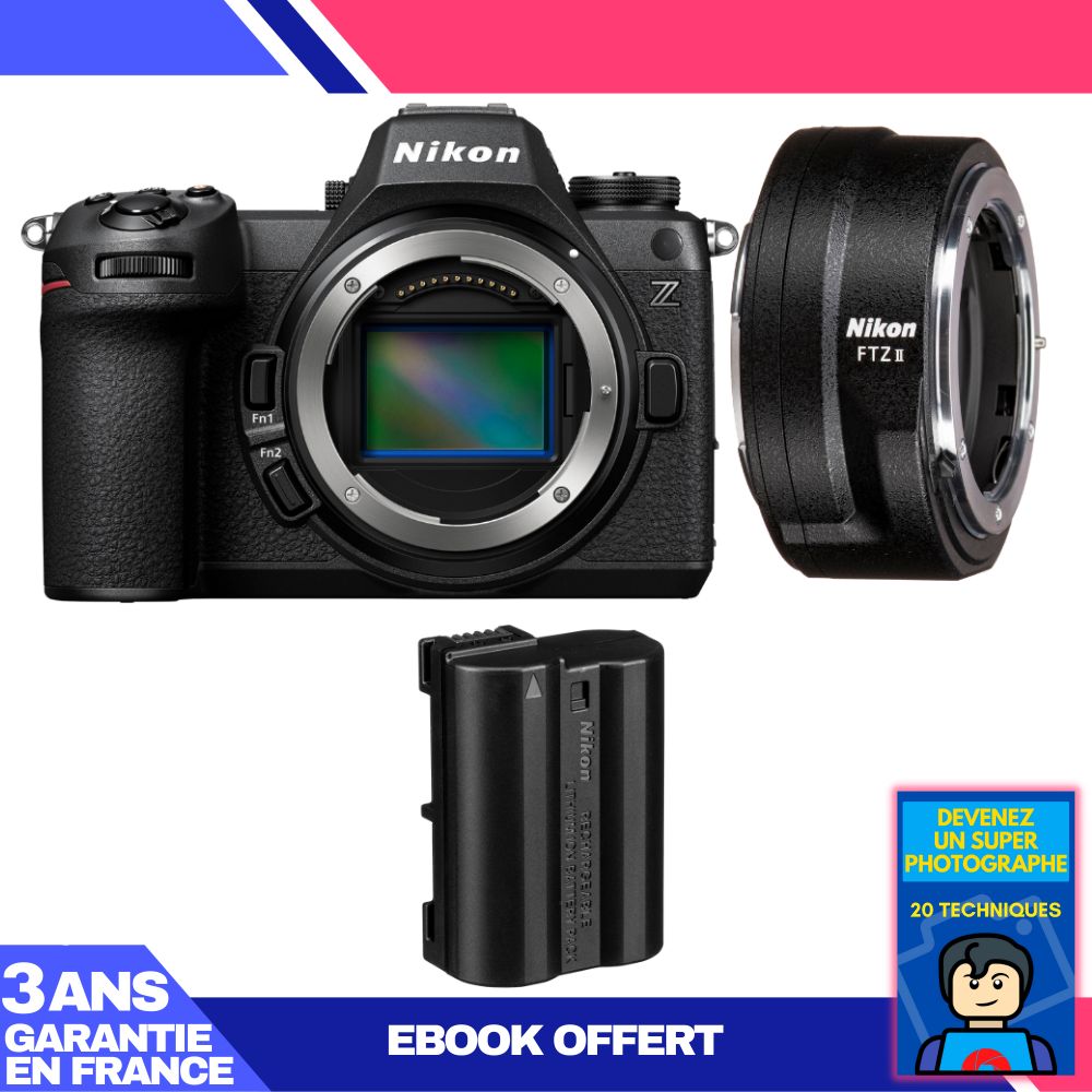 Nikon Z6 III Mirrorless Camera Kit with FTZ II Adapter and EN-EL15C Battery