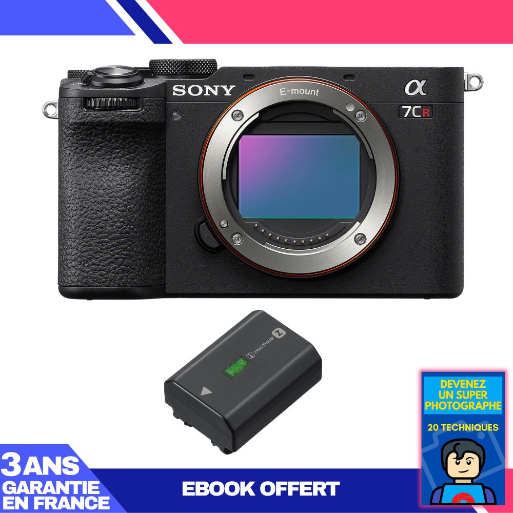 Sony A7CR Black Body + 1 NP-FZ100 Battery + Ebook 'Become a Master Photographer'