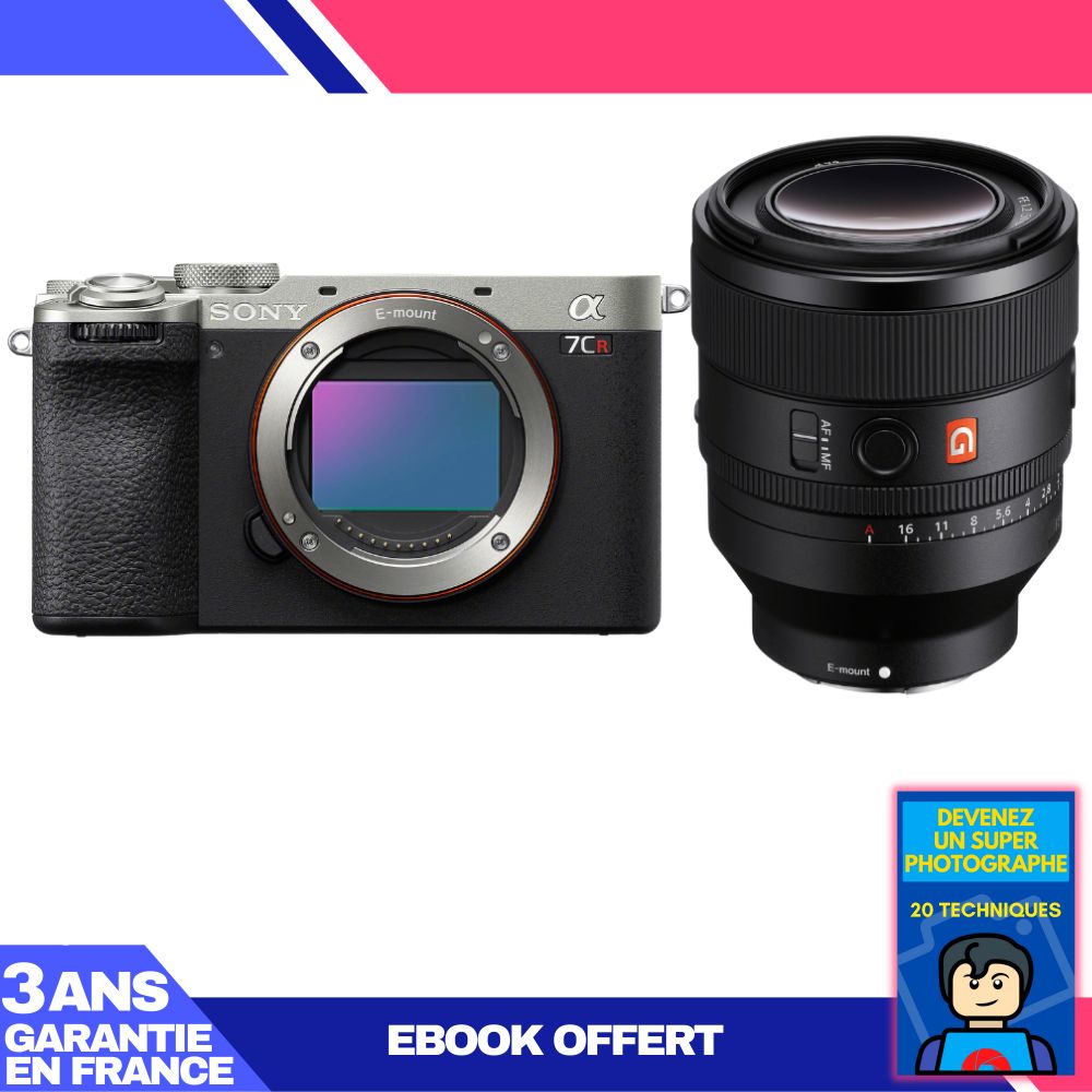 Sony A7CR Silver Camera Kit with FE 50mm f/1.2 GM Lens and Ebook - Become a Super Photographer