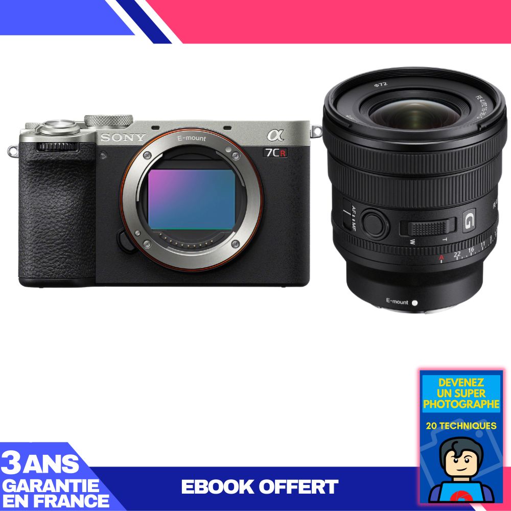 Sony A7CR Silver Camera Kit with FE PZ 16-35mm f/4 G Lens