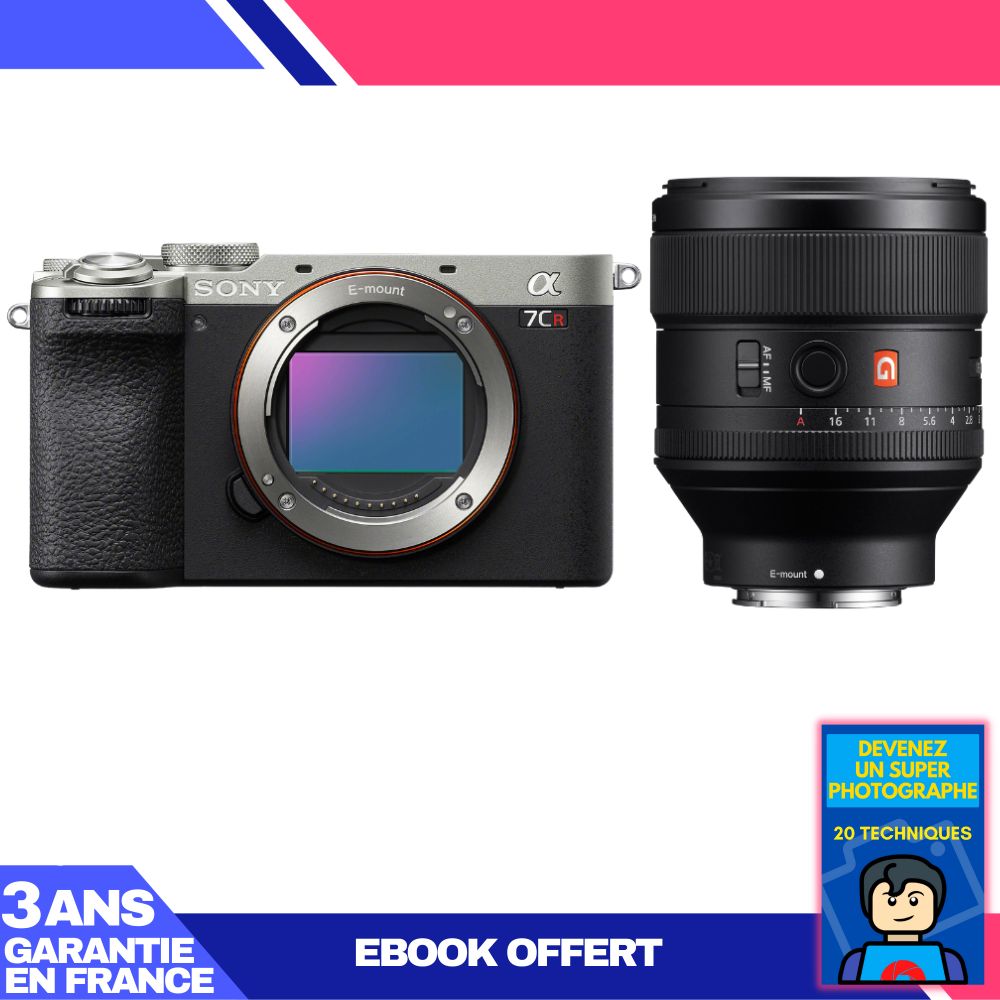 Sony A7CR Silver Camera + FE 85mm f/1.4 GM Lens + 'Become a Super Photographer' Ebook