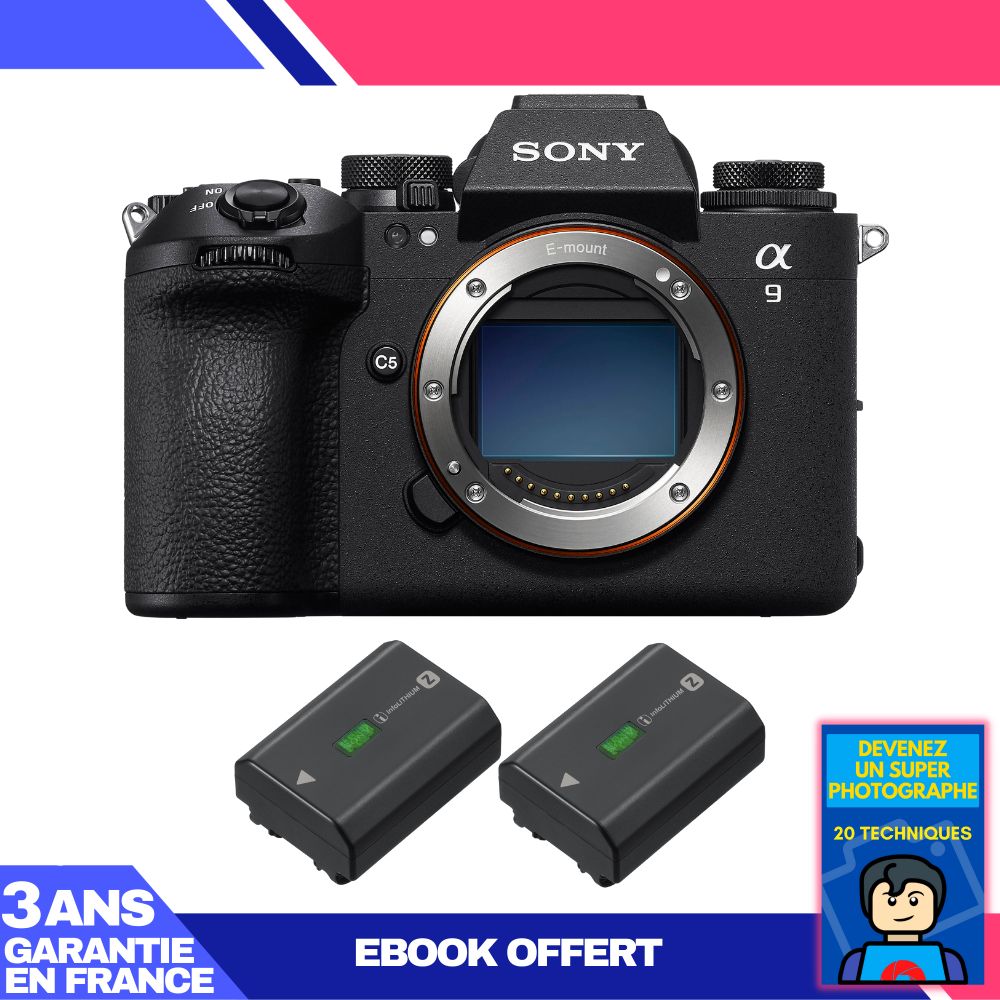 Sony A9 III Mirrorless Camera + 2x NP-FZ100 Batteries + 'Become a Super Photographer' Ebook