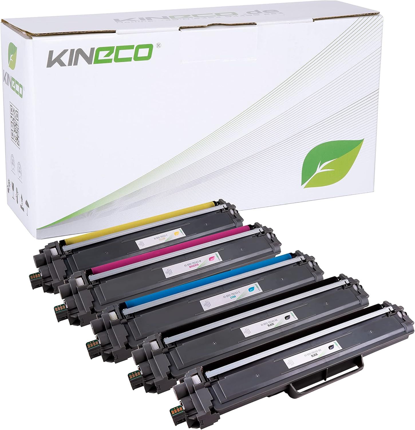 SANAG Compatible Toner Cartridge Set for Brother Printers (TN243CMYK, 5-Pack)