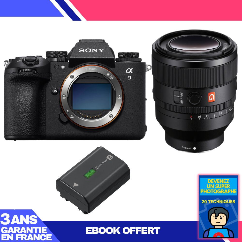 Sony A9 III Body + FE 50mm f/1.2 GM Lens + 1x Sony NP-FZ100 + 'Become a Super Photographer' Ebook