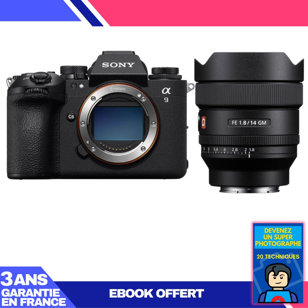 Sony A9 III Camera + FE 14mm f/1.8 GM Lens + 'Become a Super Photographer' Ebook