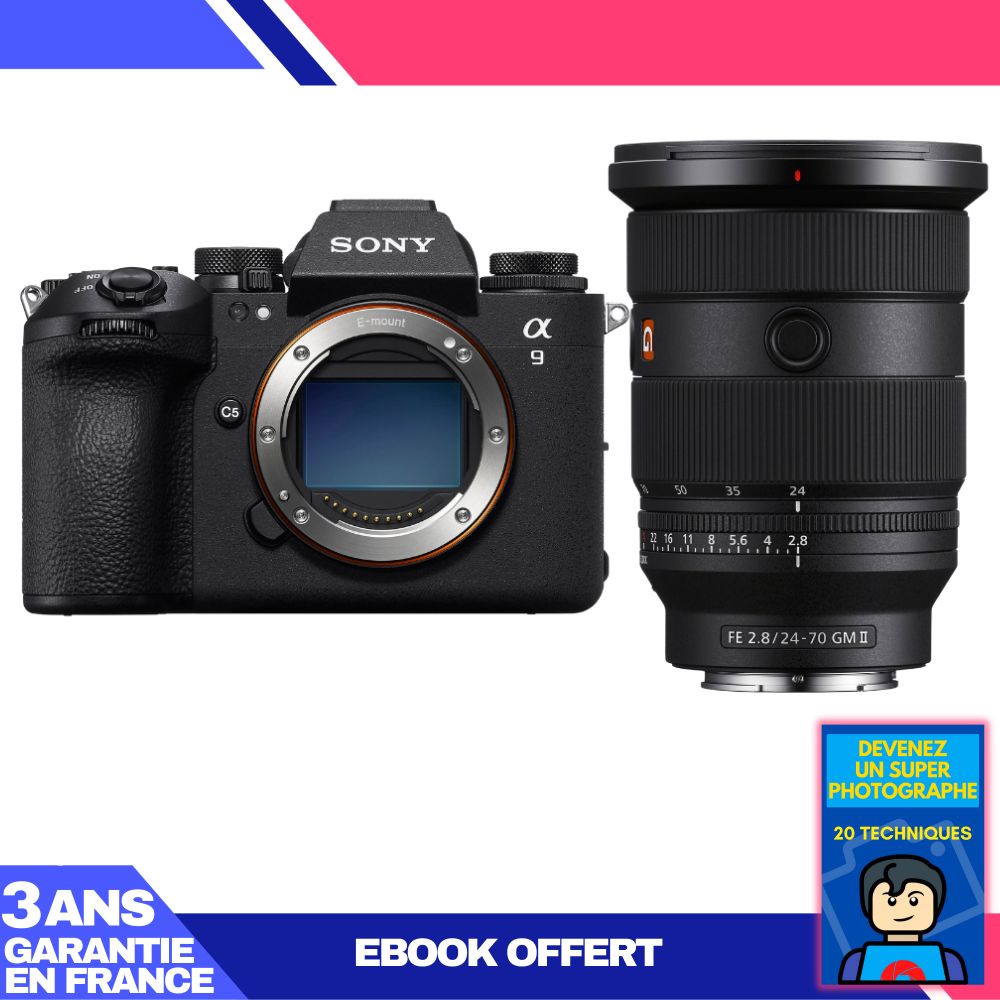 Sony A9 III Camera Body + FE 24-70mm f/2.8 GM II Lens + 'Become a Super Photographer' Ebook