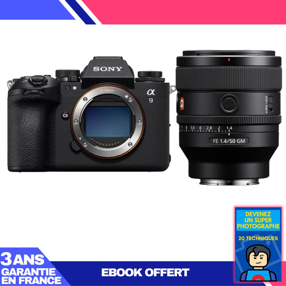 Sony A9 III Camera + FE 50mm f/1.4 GM Lens + 'Become a Master Photographer' Ebook