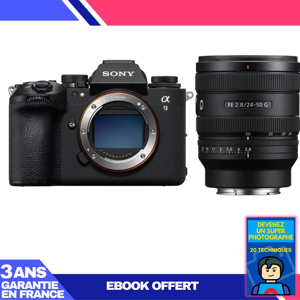 Sony A9 III Camera Kit with FE 24-50mm f/2.8 G Lens and Ebook: Become a Super Photographer