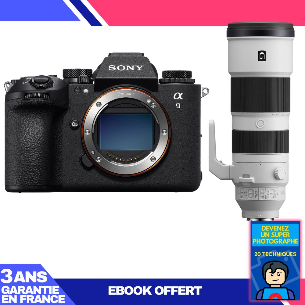 Sony A9 III Camera Body + FE 200-600mm f/5.6-6.3 G OSS Lens + Ebook: Become a Super Photographer
