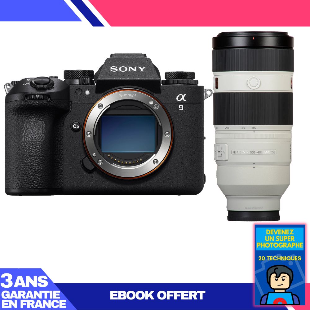 Sony A9 III Camera + FE 100-400mm f/4.5-5.6 GM OSS Lens + 'Become a Super Photographer' Ebook