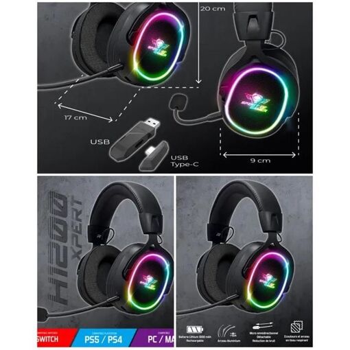 Auriculares de juego inalámbricos Spirit of Gamer XPERT H1200 - 7.1 Son envolvente