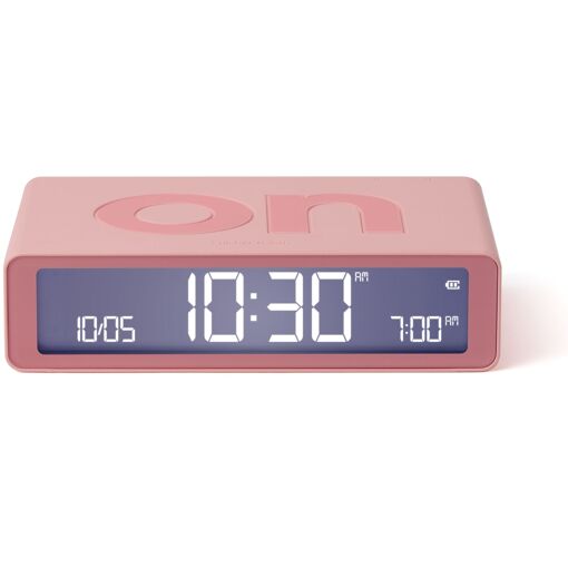 Lexon Flip Classic Radio-Alarm Clock, Rose