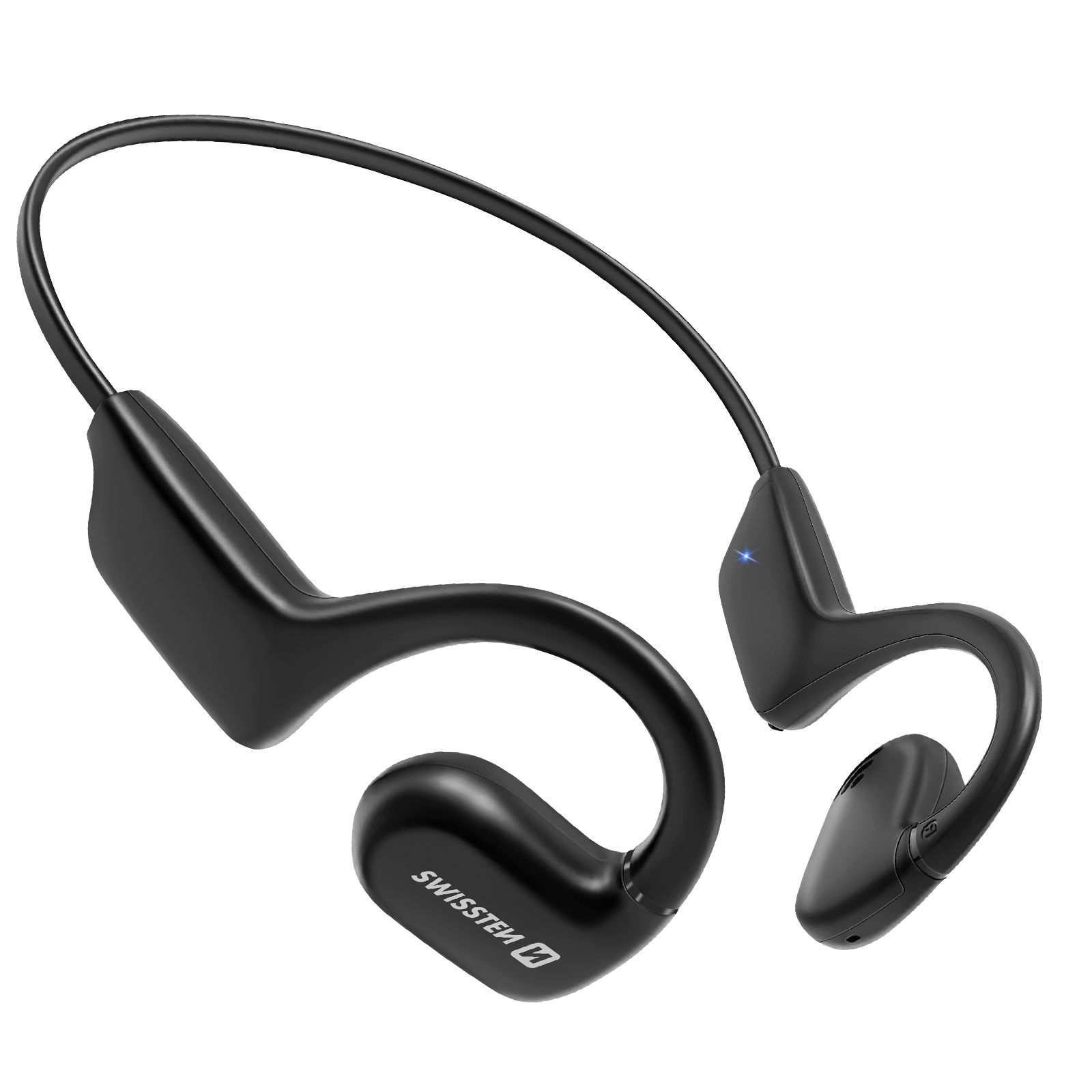 Auriculares deportivos Swissten, conducción ósea Bluetooth, batería de 10 horas