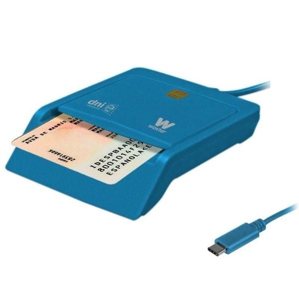Woxter DNI and Card Reader PE26-197 - Blue - USB 2.0