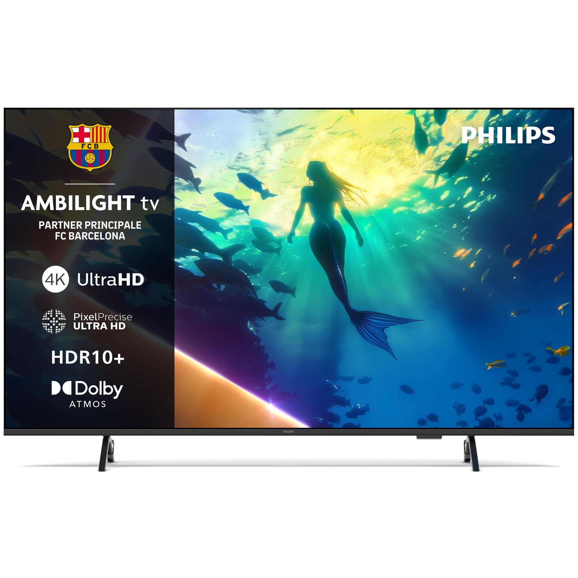 Philips 43-Inch 4K Ambilight Smart TV with Dolby Atmos