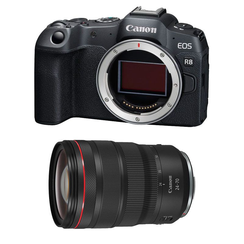 Canon EOS R8 + RF 24-70mm f/2.8 L IS USM 3-Year Warranty