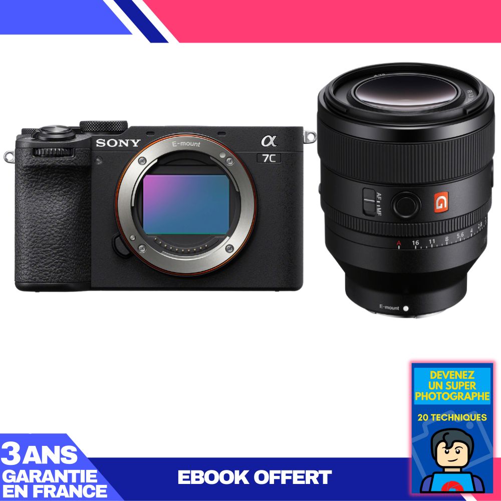Sony A7C II Black Body + FE 50mm f/1.2 GM Lens + Ebook: Become a Super Photographer