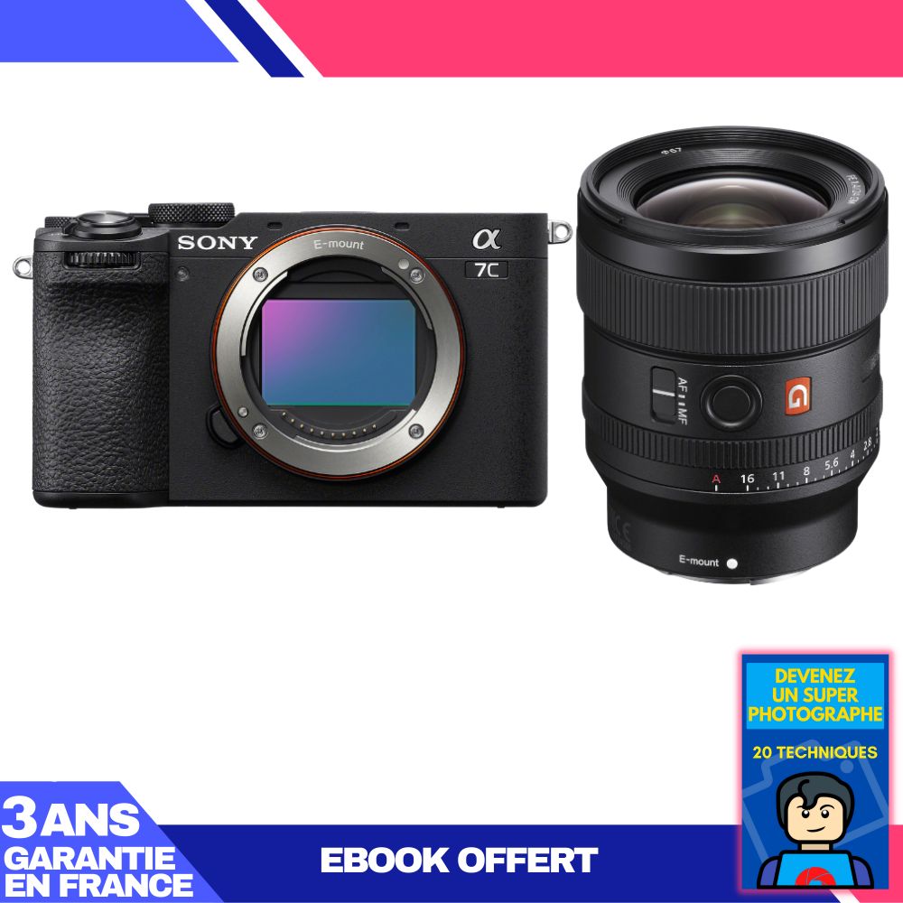 Sony A7C II Black + FE 24mm f/1.4 GM Lens + 'Become a Super Photographer' Ebook