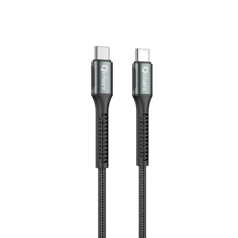 Qchax Prague Type-C to Type-C 3A 60W (1m) Cable - Black