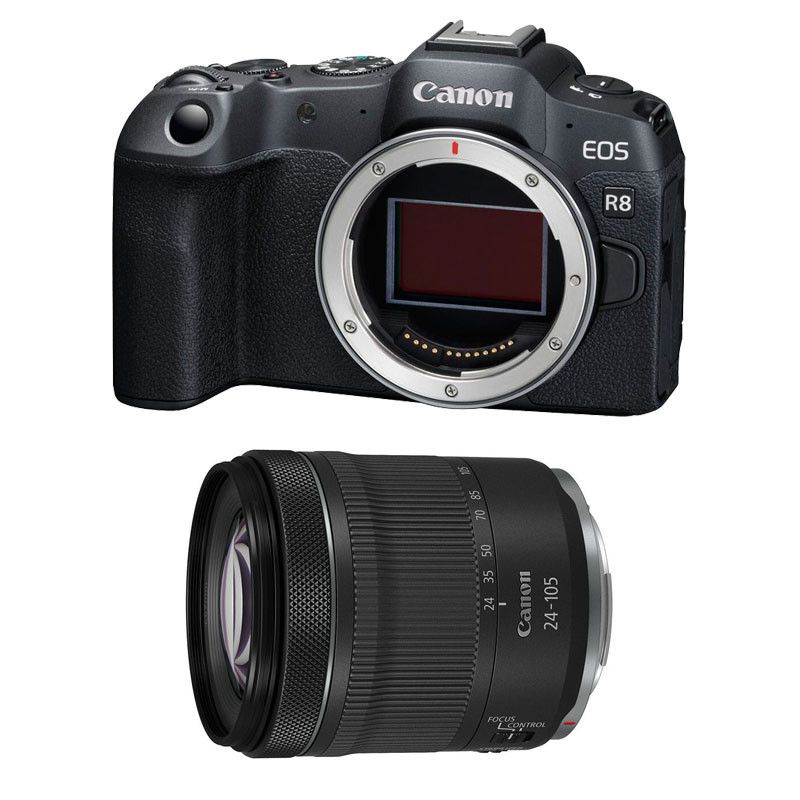 Canon EOS R8 + RF 24-105mm f/4-7.1 IS STM 3-Year Warranty